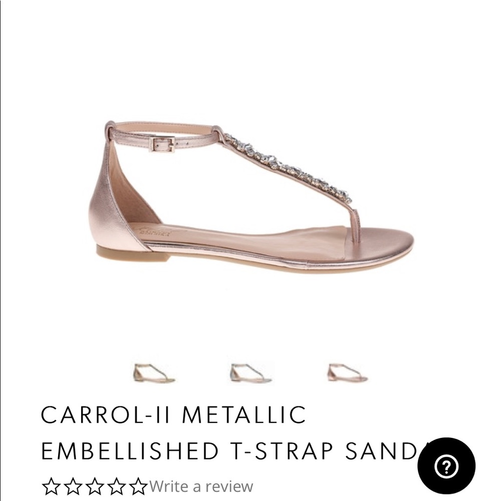 Jewel Badgley Mischka Carrol ll 6M Rose Gold